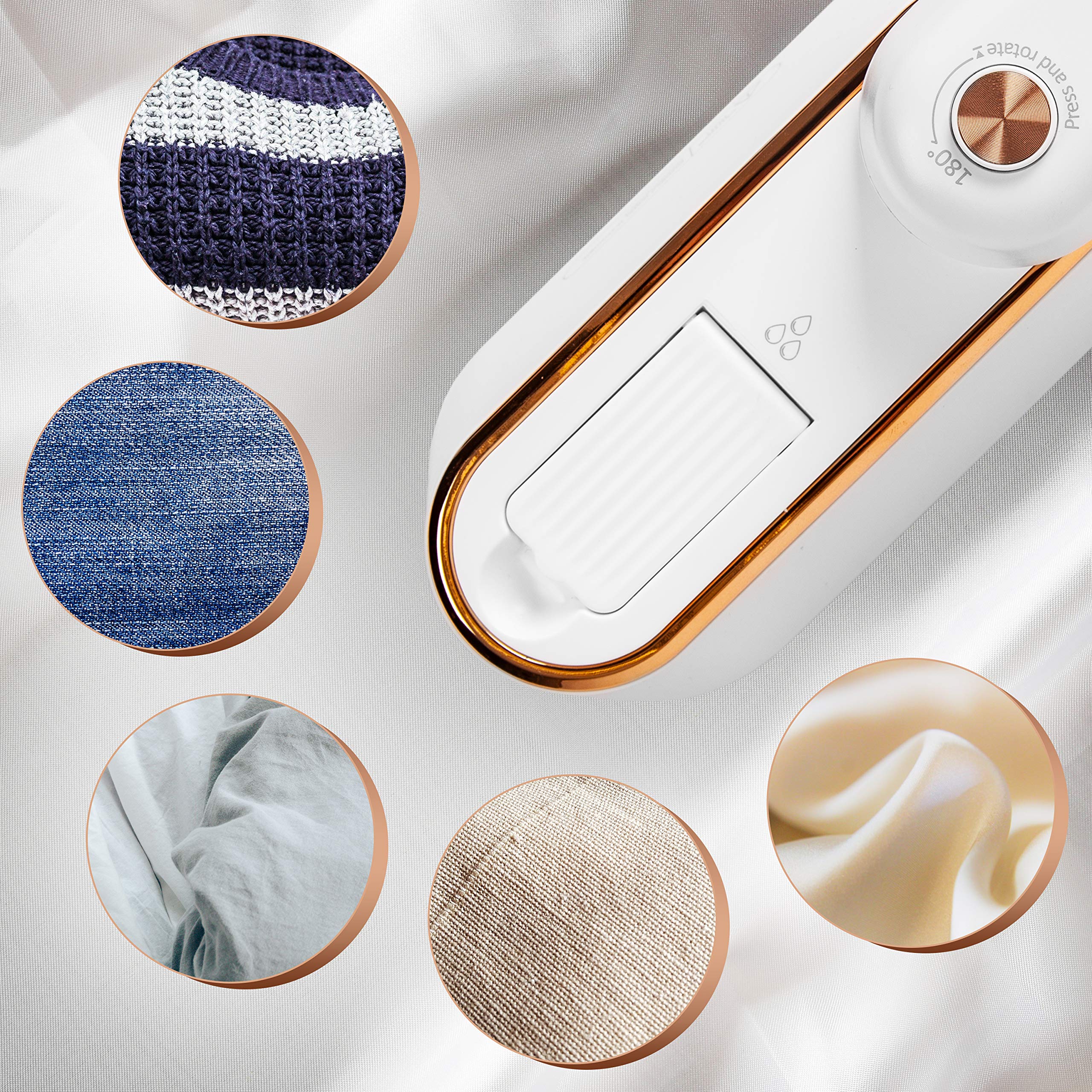 Zoomgoods Steam Irons HS90 WE 1200W Travel Iron Garment Steamers with 90ml Tank, Handheld Vertical Steamer for Travel, Holiday, Quilting, Craft, Crease & Wrinkle Remover, White