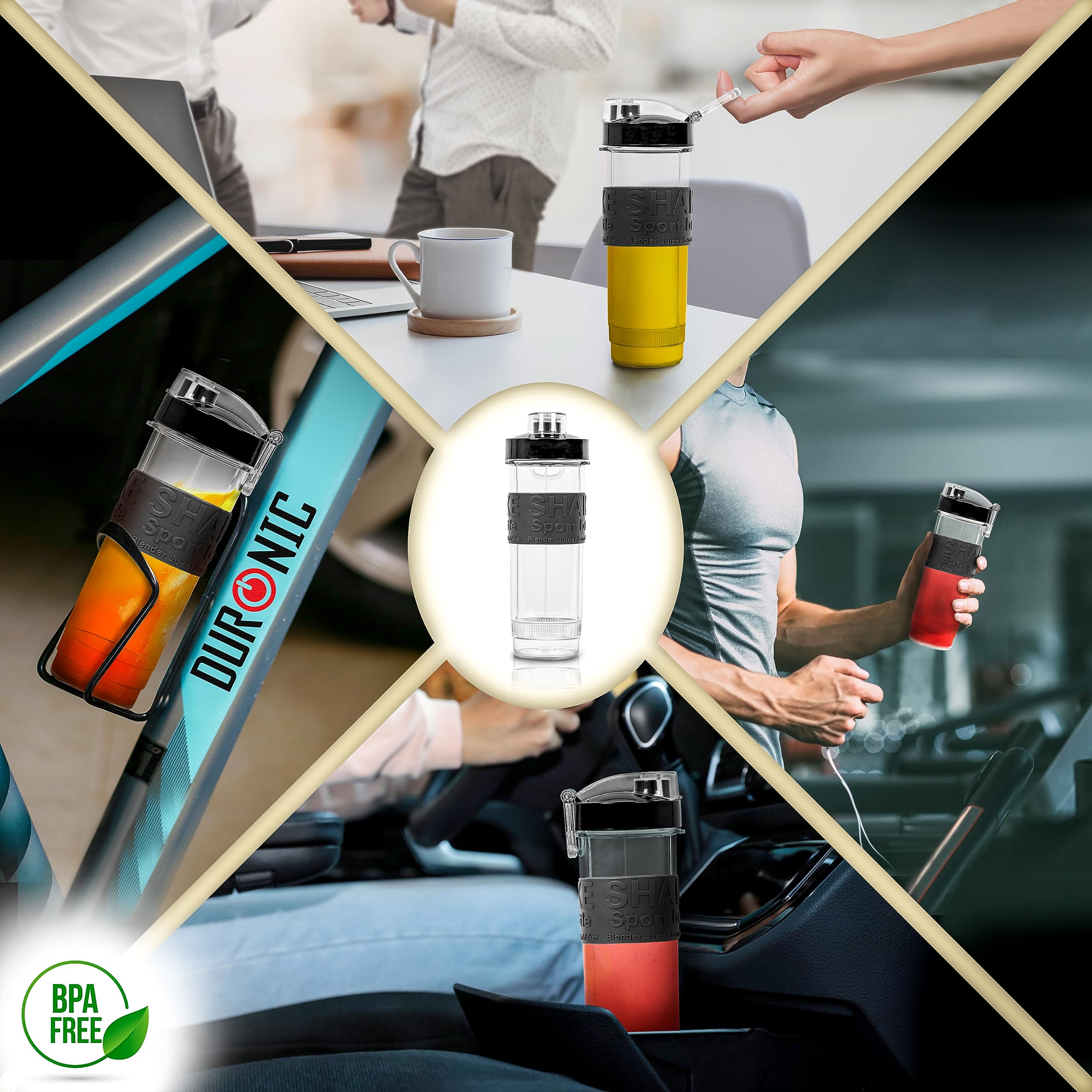 Zoomgoods BL530 mini blender BPA free to use in different settings for juices, protein shakes, juices, smoothies