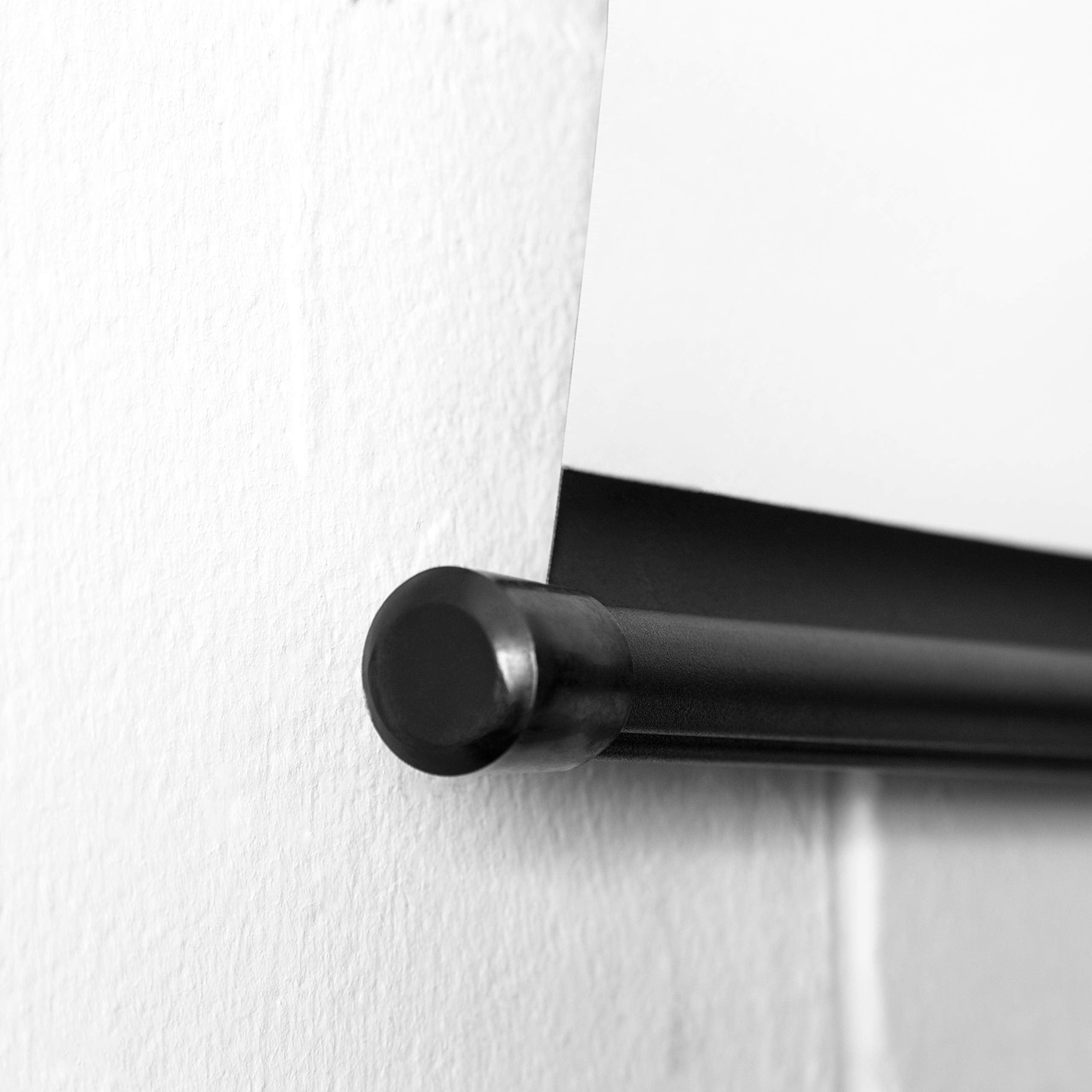 Zoomgoods BPS40 /43 projection screen mounted on wall using fixtures provided