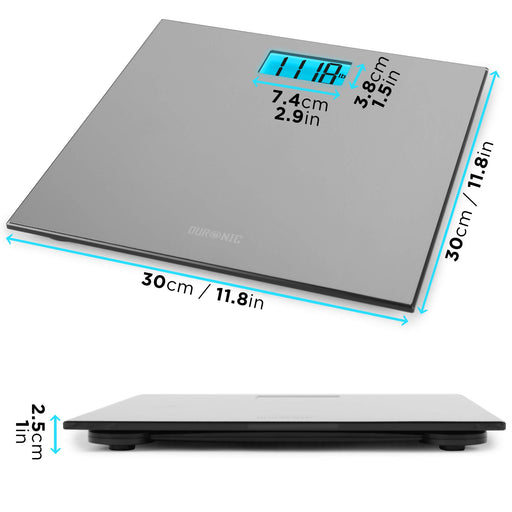 Zoomgoods BS103 digital weight scale dimensions height, length, width, depth
