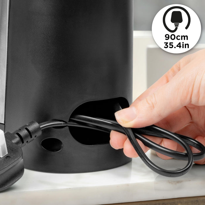 Zoomgoods CO60 electric can opener with 90cm UK plug built-in cable management for convenience
