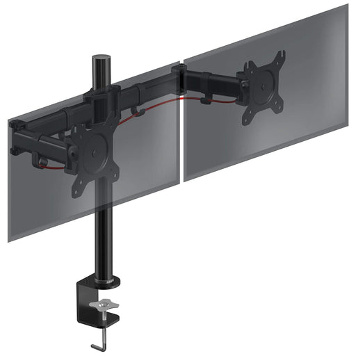 Zoomgoods DM252 BK computer monitor arms for two computer monitors compatible with Dell, Philips, Samsung