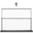 Zoomgoods DPS40/43 projection screen adjustable height to suit your preference for home, office, school