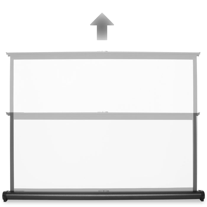 Zoomgoods DPS40/43 projection screen adjustable height to suit your preference for home, office, school