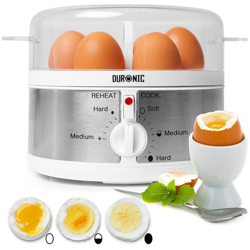 Zoomgoods EB35 WE white electric egg boiler 7 egg cooker for breakfast, lunch, dinner. snack