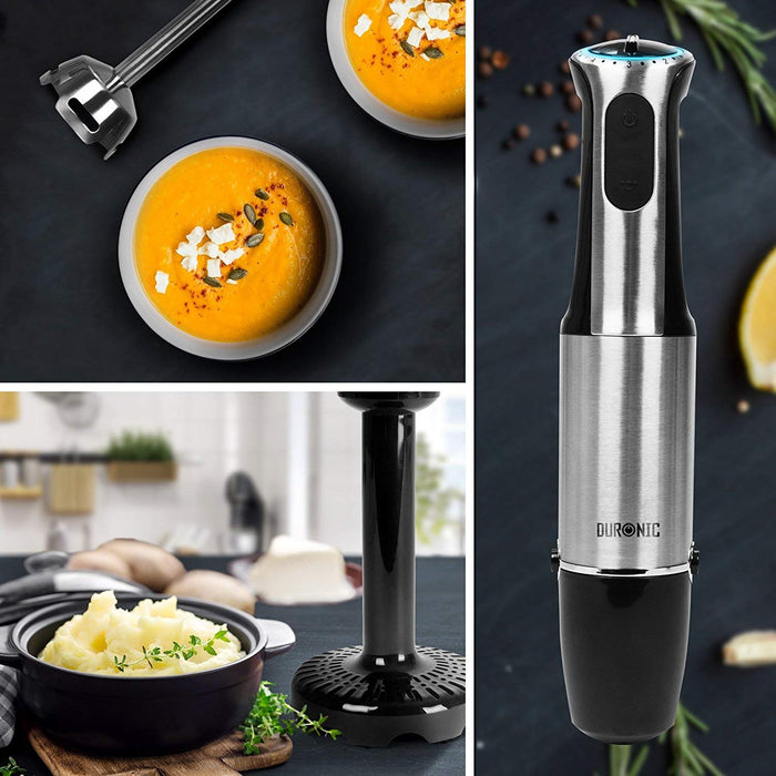 Zoomgoods HB8010 hand held blender to blend and pulse soups, mashed potatoes, sauces, condiments