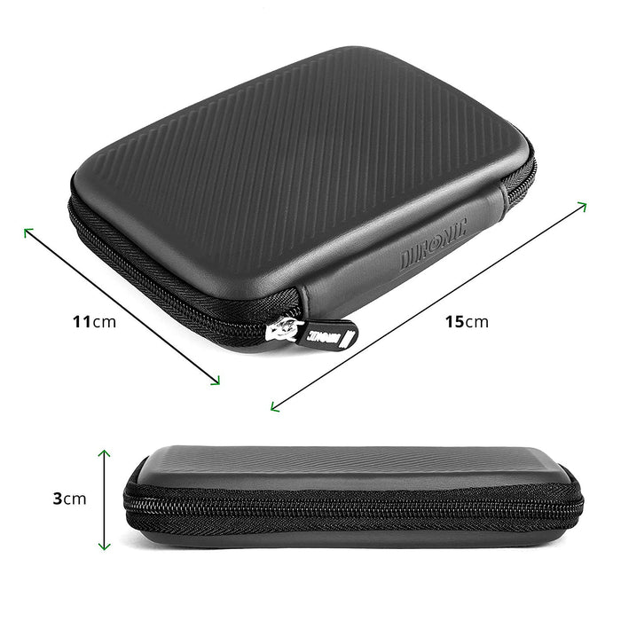Zoomgoods HDC2 /GY portable storage case dimensions with height, length, and width