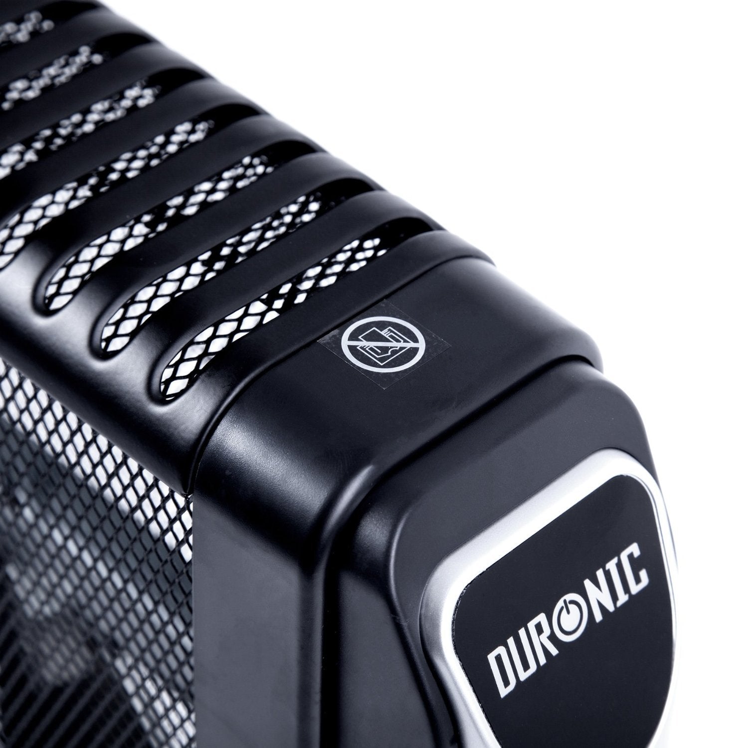 Zoomgoods HV220 electric heater warning to not cover heater with clothing in case of fires