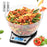 Zoomgoods KS6000 BK/CR digital kitchen scales with bowl measuring pasta and 2x AAA batteries included