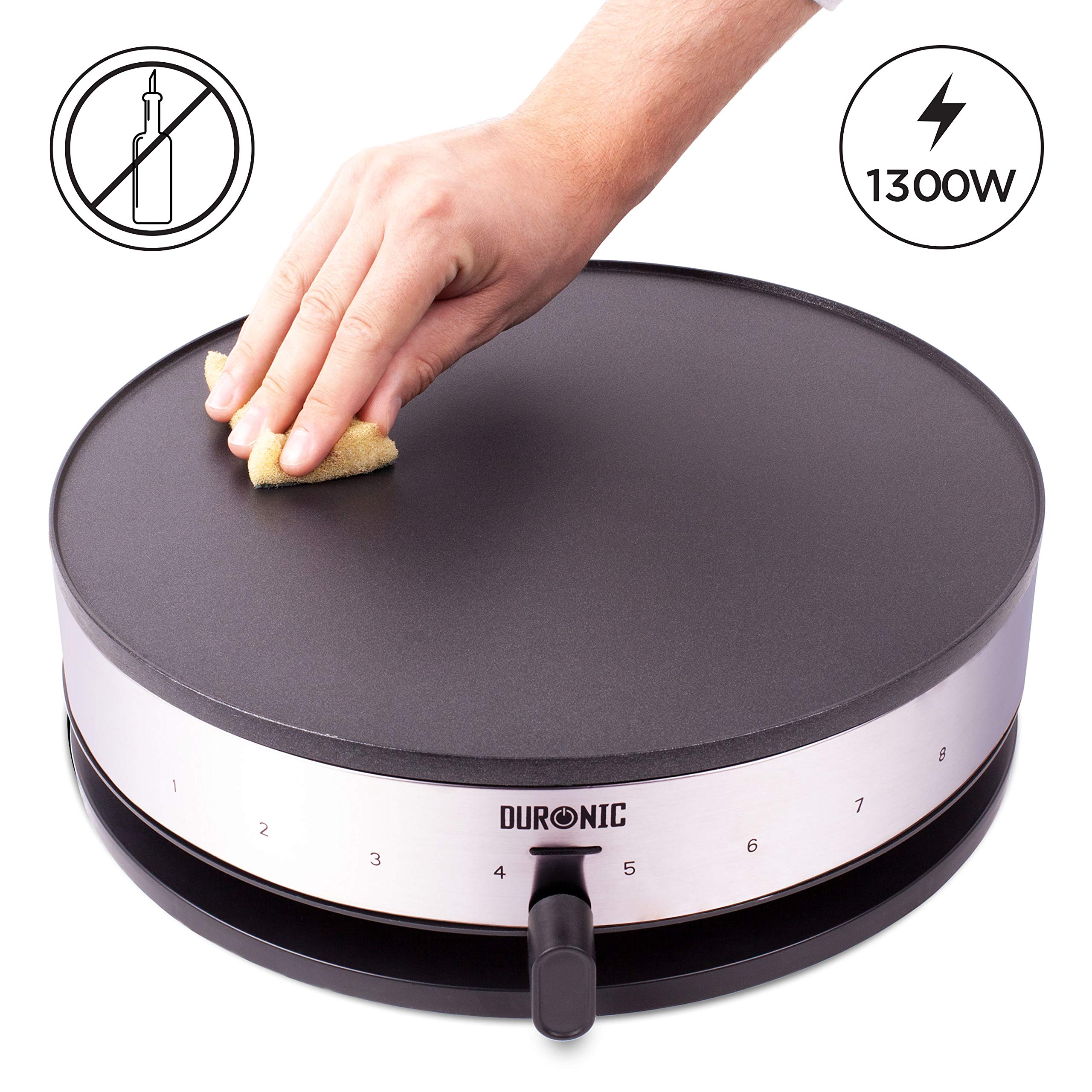Zoomgoods PM131 electric pancake machine showing how easy it is to clean