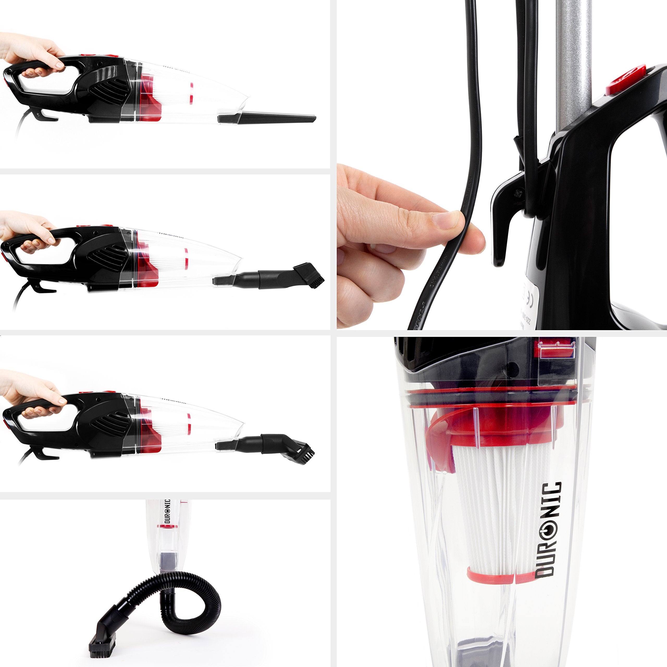 Zoomgoods VC8 BK stick vacuum cleaner with handheld vac